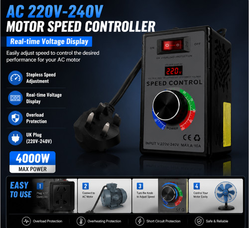 Motor speed controller 220v - speed, ac