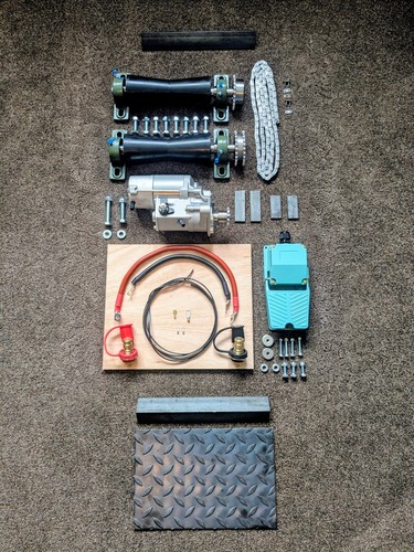 Motorcycle roller starter - starter, kit